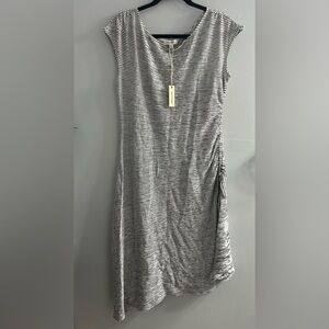 NWT Max Studio Womens Crinkled Jersey Asymmetrical Dress